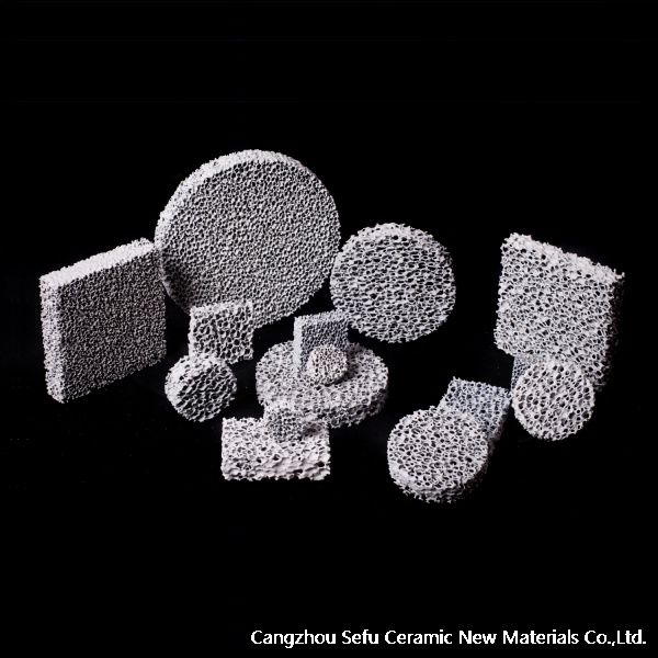 Development of ceramic foam filters